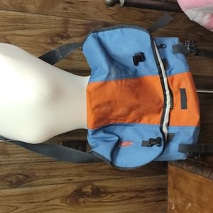 Timbuk2 blue & orange messenger bag